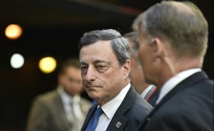 Mario Draghi, président de la Banque centrale européenne, le 22 juin 2015 à Bruxelles