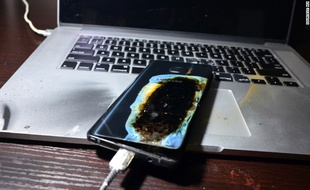 Un consommateur chinois affirme que son Samsung Galaxy 7 a pris feu, endommageant son ordinateur.
