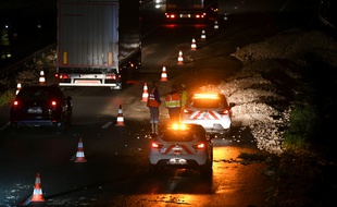 Une énorme coulée de boue a coupé l'autoroute A36 lundi soir entre Mulhouse et Belfort.
