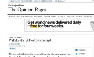 La page "Opinion" du site du New York Times a été copiée pour diffuser un faux éditorial.