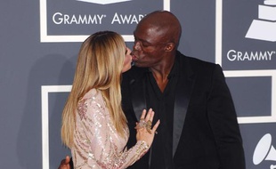 Heidi Klum et Seal, toujours aussi amoureux, sur le tapis rouge des 52e Grammy Awards, à Los Angeles, le 31 janvier 2010.