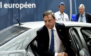 Le président de la Banque centrale européenne Mario Draghi à Francfort en Allemagne, le 25 juin 2015