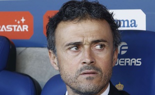 Luis Enrique lors d'un match du Barça le 2 février 2016.