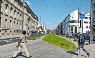 La future ligne F reliera l'Elsau et la place d'Islande, mais ne desservira pas le Wacken.