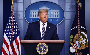 Donald Trump lors d'une conférence de presse à la Maison Blanche, le 5 novembre 2020.