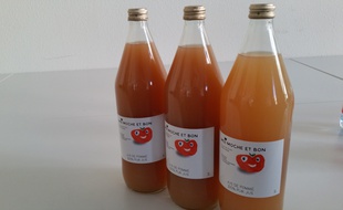 Les jus de la amrque "Moi, moche et bon"