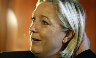 Marine Le Pen à Villeneuve-sur-Lot le 4 mai 2013.