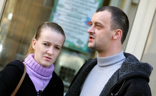 Franck et Sandrine Lavier, le 3 novembre 2005 à Paris.