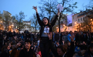 La "Nuit debout", ici au Cours Julien, le 9 avril 2016, prend de l'ampleur à Marseille, selon ses participants