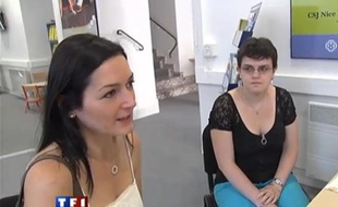 Capture d'écran d'un sujet de TF1 dans lequel l'attaché de presse du député UMP Eric Ciotti se fait passer pour une mère de famille.
