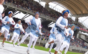 Lyon, le défilé de la biennale de la danse s'est déroulé au stade de Gerland le 18 septembre 2016, pour des raisons de de sécurité