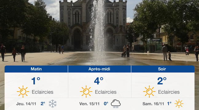 Météo Saint-Etienne: Prévisions du mercredi 13 novembre 2019 - 20minutes.fr