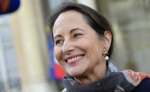 La ministre française de l'Ecologie Ségolène Royal devant le palais de l'Elysée à Paris le 29 octobre 2014