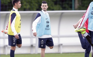 Rémy Cabella à l'entraînement, à Clairefontaine, en mai 2014