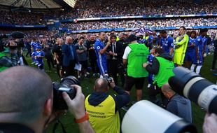 Chelsea a été sacré champion d'Angleterre, le 21 mai 2017 à Stamford Bridge.