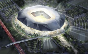 Le Grand Stade,équipé de 60 000 places, devrait être construit à Décines.