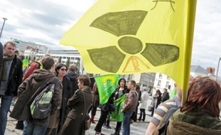 Un rassemblement contre l'énergie atomique a été organisé hier par les Verts.