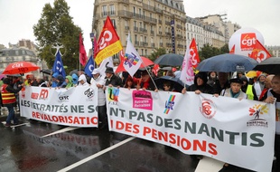 Les retraités se sont mobilisés à Paris, le 9 octobre 2019.