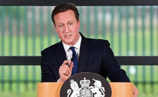 Le Premier ministre britannique David Cameron à Londres, le 9 mars 2015