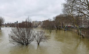 Paris fait face à la crue de la Seine en janvier 2018