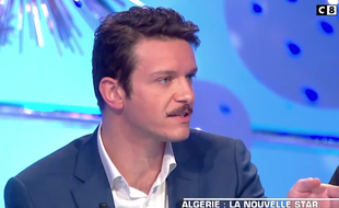 Pierre Liscia s'adresse à Rachid Nekkaz sur le plateau des « Terriens du dimanche ».