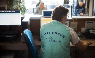 L'accueil des urgences de l'Hôpital Nord de Marseille le 30 décembre 2014