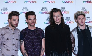 Les chanteurs Liam Payne, Louis Tomlinson, Harry Styles et Niall Horan des One Direction