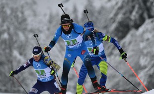 Anaïs Chevalier et les Bleues ont signé un nouveau podium en relais, le 24 janvier 2021.