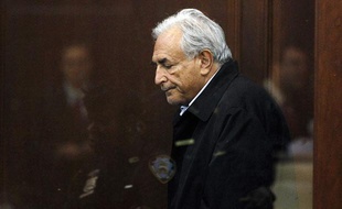 Le directeur du FMI, Dominique Strauss-Kahn, lors de son audience au tribunal de New York, le 16 mai 2011.