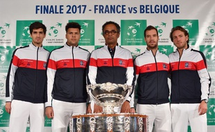 Hezrbert, Tsonga, Noah, Gasquett et Pouille. Vooici l'équipe de France qui défiera la Belgique en finale