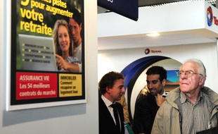 Au salon Actionaria consacré à l’investissement en bourse à Paris, en novembre 2011.