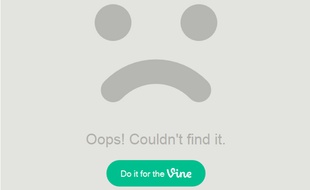 Capture d'écran d'un Vine supprimé sur Twitter.