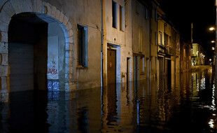 Des pluies torrentielles ont provoqué des inondations majeures dans le centre d'Agen, le 8 septembre 2021.