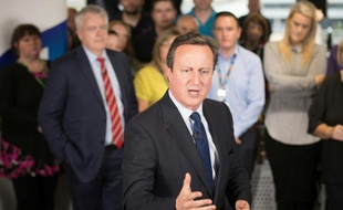 Le Premier britannique David Cameron le 15 juin 2016 à Cardiff
