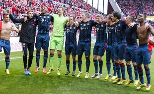 Les joueurs du Bayern Munich le 22 mars 2014 à Mayence.