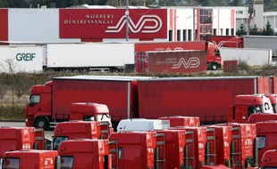 La base logistique de Norbert Dentressangle près de Saint-Rambert d'Albon le 3 mars 2015