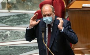 Paris, le 8 juin 2021. Eric Dupond-Moretti lors des débats à l'Assemblée nationale.
