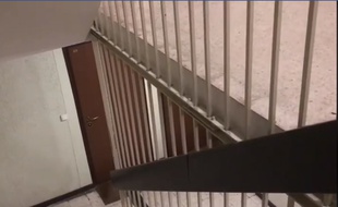 La cage d'escalier de Bellefontaine, à Toulouse, où les cris ont retenti.