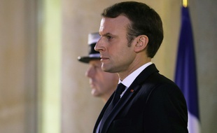 Emmanuel Macron le 5 janvier 2018 à l'Elysée.