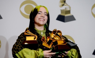 Billie Eilish aux Grammy Awards, le 26 janvier 2020 à Los Angeles.