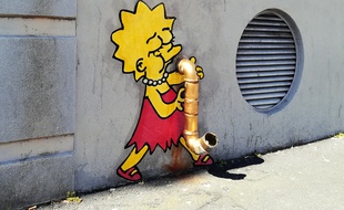 L'une des oeuvres du street artist montpelliérain Efix