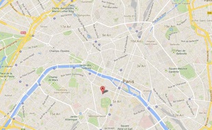 Localisation de la place Saint-Sulpice dans le 6e arrondissement