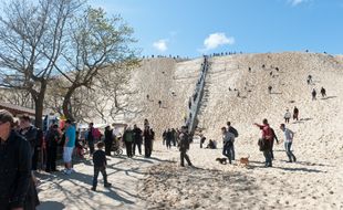 Le site touristique de la dune du Pilat,sur le Bassin d'Arcachon. - Photo : Sebastien Ortola