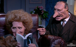 Image extraite d'un sketch des «Guignols» diffusé le 16 mars 2016 sur Canal+.
