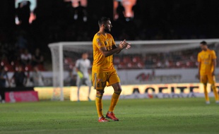 André-Pierre Gignac avec les Tigres de Monterrey, le 18 octobre 2019.
