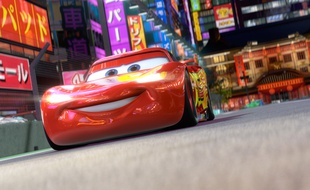 Flash McQueen dans le dessin animé Cars 2, sorti en 2011.