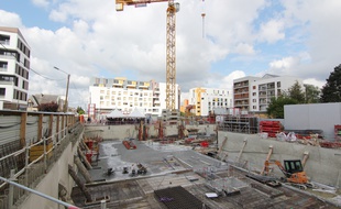 Illustration d'un programme immobilier en construction à Rennes.