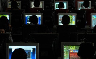 Un cyber café chinois