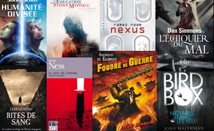 Une sélection de livres de sf et d'ouvrages fantastiques.
