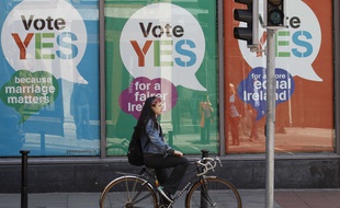 Des posters en faveur du mariage homosexuel en Irlande avant le référendum du 22 mai 2015.